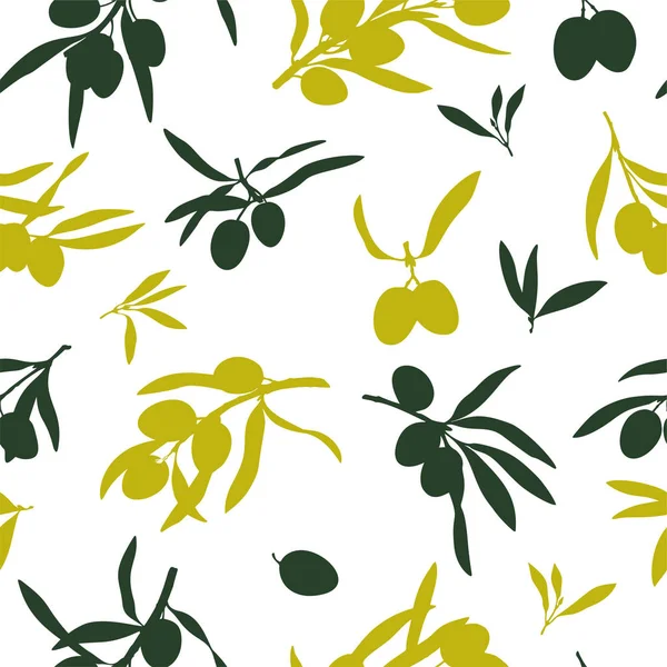 Оливкові гілки, плоскі ілюстрації — стоковий вектор