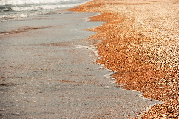 Havsvatten och sand. Ocean Stormtide en massa copyspace — Stockfoto