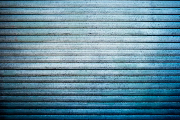 Obsolete planks painted in blue color — Stock Photo, Image