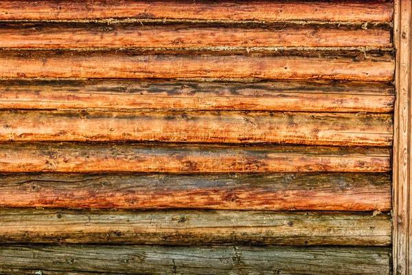 Log cabina parete sfondo — Foto Stock