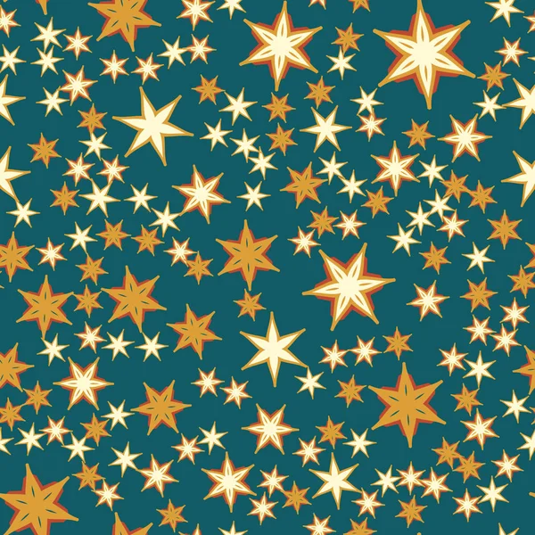 Impresión sin costura de muchas estrellas — Vector de stock