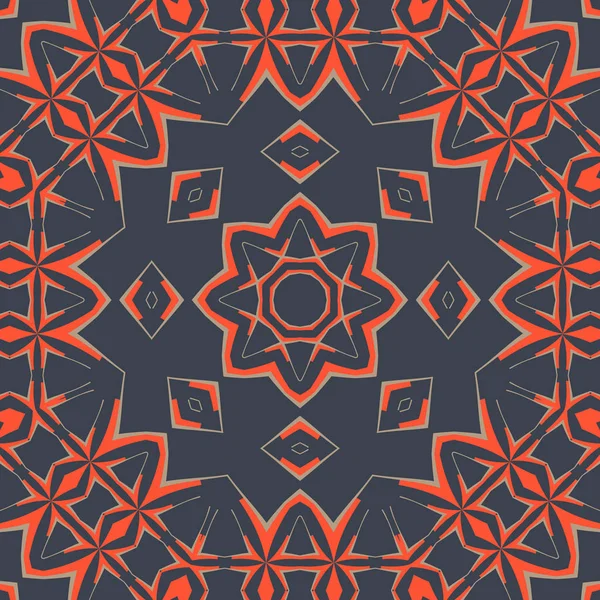 Couverture de carte d'impression ornementale Mandala Art — Image vectorielle