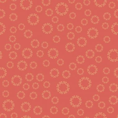 Tekstil, kumaş, boyama kitapları ve arka baskı için sorunsuz kırmızı çiçek mandala