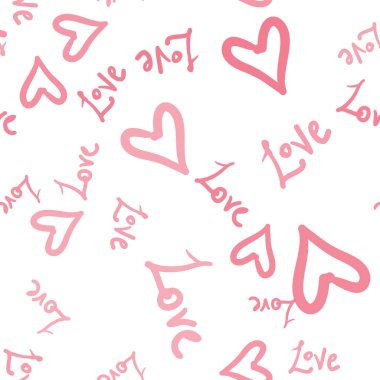 Kalpleri ve dünya aşk ile Seamless romantik modeli. Sevgililer günü dekorasyon doku. Kağıt çözgü kavram seviyorum. Düğün davetiyesi kiremit