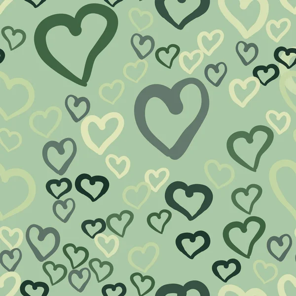 Amour thème conception, coeur Saint Valentin motif sans couture fond d'écran illustration — Image vectorielle