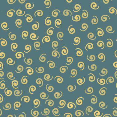 Sarı ilkel stilize çiçek çiçek seamless modeli