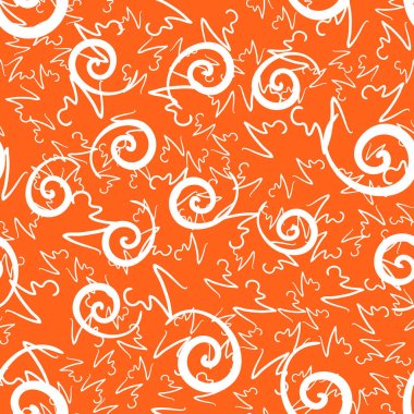 Turuncu Swirls Yazdır