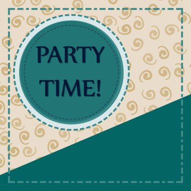 Şablon çocuk parti kapak kartpostal boşaltmak için