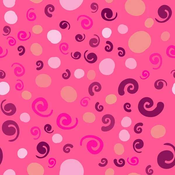 Elim vektör pembe soyut seamless modeli swirls.