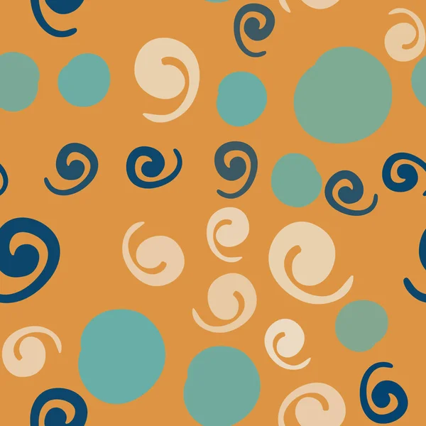 Arka plan dokusu ile birçok twirls ve lekeler, vektör desen