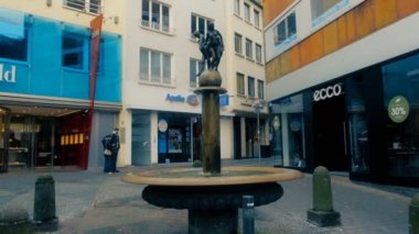 Bonn, Almanya, 23 Ekim 2017: üç Graces Center Bonn Ernemann F. Sander tarafından çeşme.