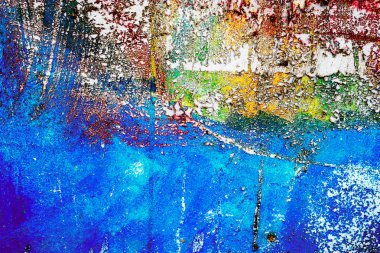 Boya soyan eski ahşap zemin.