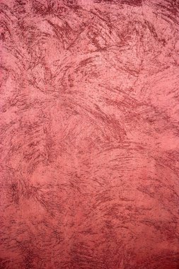 Kırmızı renk kullanılan Dekoratif Sıva