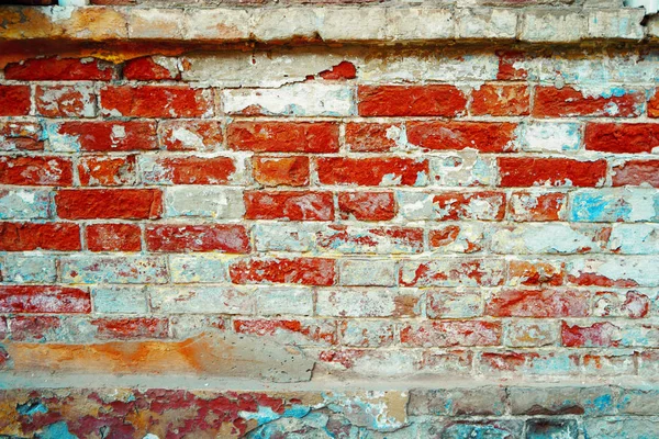 Alte Ziegelmauer. Grunge-Hintergrund. — Stockfoto