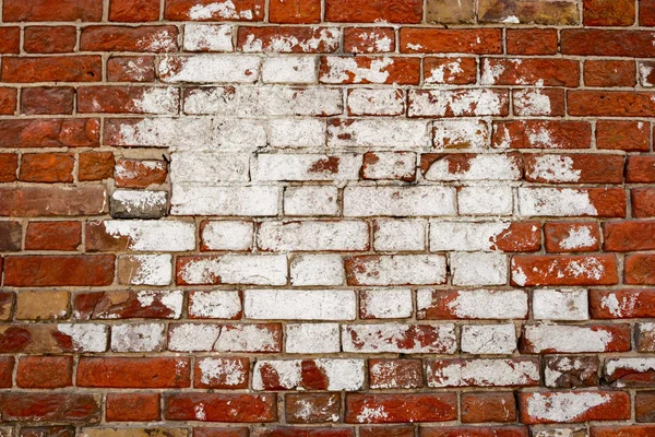 Stary mur z cegły jako ramka obrazu tekstu. — Zdjęcie stockowe
