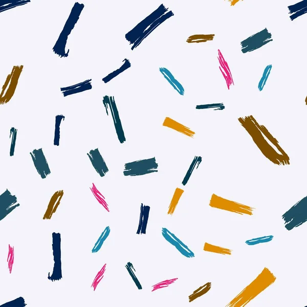 Beaucoup de coups courts de la brosse forment un motif chaotique sans fin . — Image vectorielle