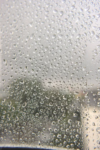 Drops of rain on the window — Stock Photo, Image