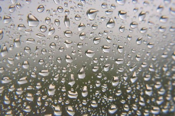 Gotas de chuva na janela — Fotografia de Stock