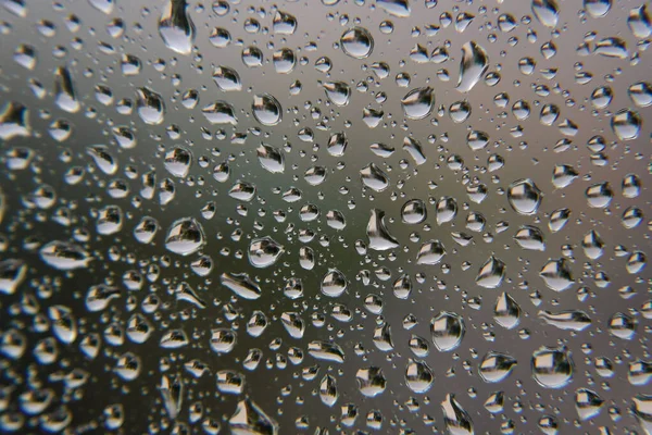 Gotas de chuva na janela — Fotografia de Stock