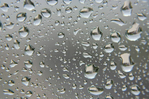 Gotas de chuva na janela — Fotografia de Stock