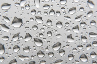 Pencereye yağmur damlaları