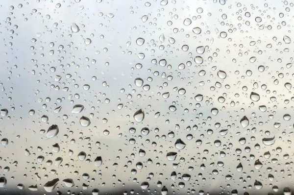 Drops of rain on the window — Stock Photo, Image