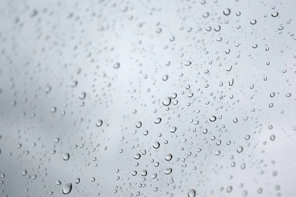 Kapky deště na okno — Stock fotografie