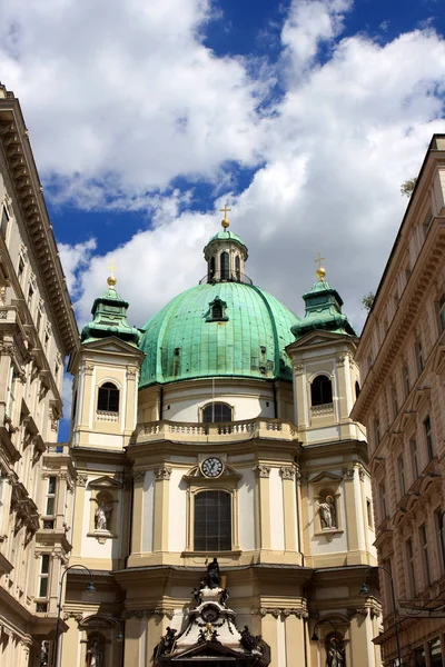 彼得的教会 Peterskirche 罗马天主教教区教堂在维也纳 奥地利 — 图库照片