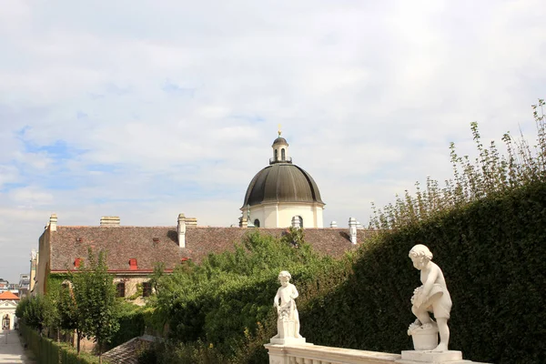 Fotografia Dos Jardins Palácio Belvedere Viena Áustria — Fotografia de Stock