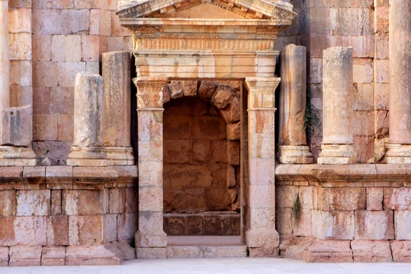 Ruiny Rzymskiego Miasta Gerazie Jerash Jordania — Zdjęcie stockowe