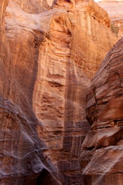 Siq, Petra, Ürdün'e giden dar geçit duvarları
