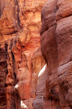 Siq, Petra, Ürdün'e giden dar geçit duvarları