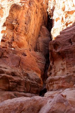 Siq, Petra, Ürdün'e giden dar geçit duvarları