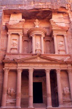 Al-Khazneh Tapınağı eski Arap Nabatean Krallık City Petra, Jordan