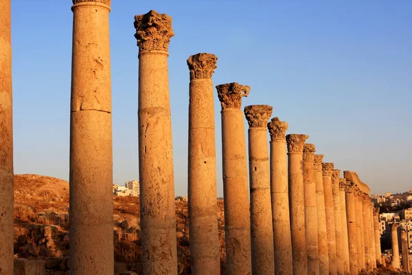 Ruins Roman City Gerasa Jerash Jordan — Stock Photo, Image