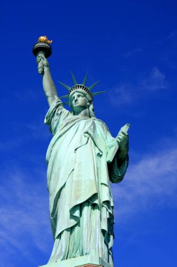 Liberty Adası New York City, New York Limanı'nda Anıtı Amerika Birleşik