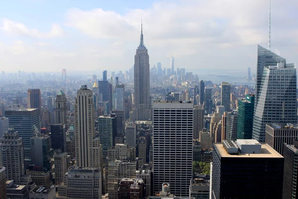 Widok Nowego Jorku Górnej Części Budynku Rock Stany Zjednoczone Ameryki — Zdjęcie stockowe