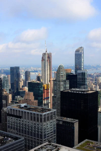 Uitzicht New York Van Top Van Rots Gebouw Verenigde Staten — Stockfoto