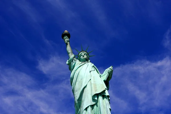 Szabadság Szobor Liberty Island New York Kikötő Ban New York — Stock Fotó