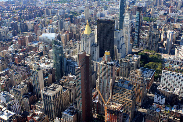 View of New York from Empire State building, USA