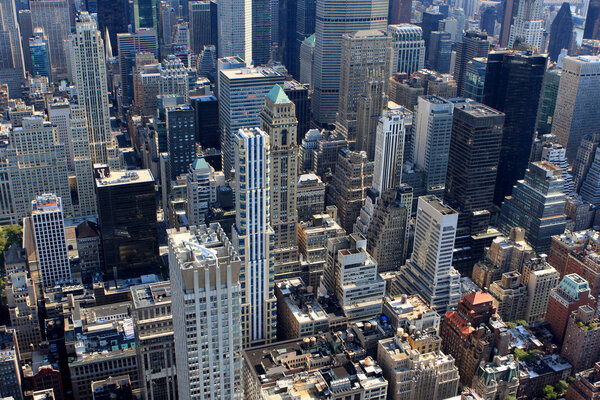 View of New York from Empire State building, USA