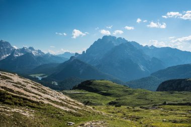 Tre Cime di Lavaredo. Dolomites alps. İtalya