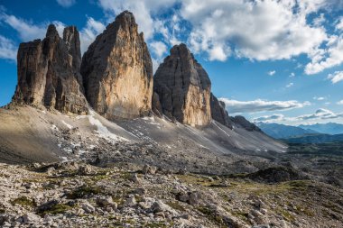 Tre Cime di Lavaredo. Dolomites alps. İtalya
