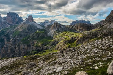Tre Cime di Lavaredo. Dolomites alps. İtalya