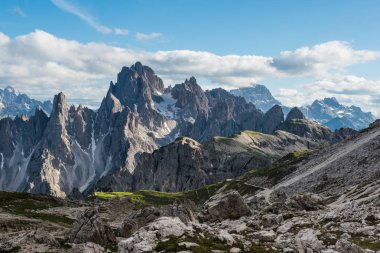 Tre Cime di Lavaredo. Dolomites alps. İtalya