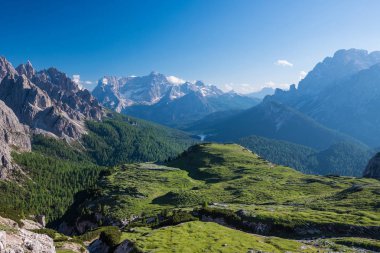 Tre Cime di Lavaredo. Dolomites alps. İtalya