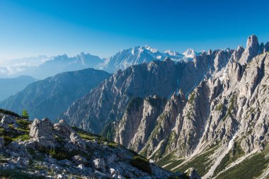 Tre Cime di Lavaredo. Dolomites alps. İtalya