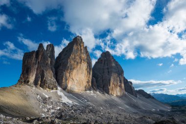 Tre Cime di Lavaredo. Dolomites alps. İtalya
