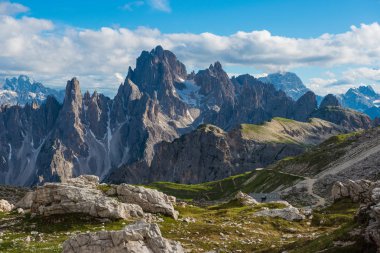 Tre Cime di Lavaredo. Dolomites alps. İtalya