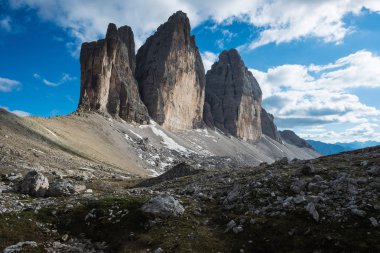 Tre Cime di Lavaredo. Dolomites alps. İtalya
